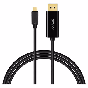 Savio CL-207 USB-kaapeli 2 m USB-C, musta