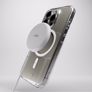 Puro Impact Clear D3O MagSafe Silikoninen Suojakuori iPhone 16 Prolle - läpinäkyvä