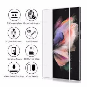Karkaistu lasi M1 5D UV Glue Samsung S906 S22 Plus 5G kaareva läpinäkyvä