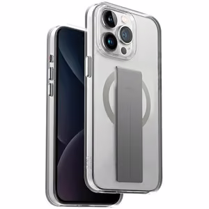 Uniq Heldro Mag Magclick latauva Suojakuori iPhone 15 Pro Maxille - läpinäkyvä