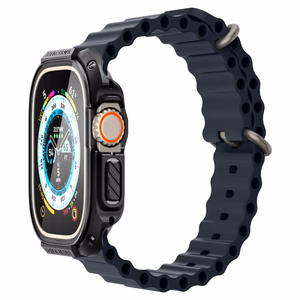 Spigen Tough Armor suojakuori mallille Apple Watch Ultra 49 mm, musta