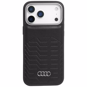 Audi GT Synteettinen Nahkainen MagSafe Suojakuori iPhone 17 Pro Max:lle - Musta