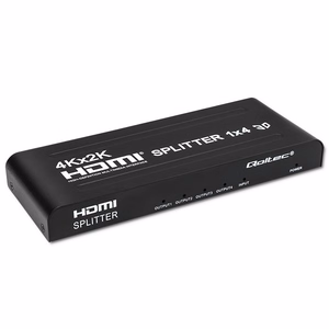 Qoltec 51798 Aktiivinen HDMI-Jakolaite 4x HDMI 4K 3.4Gb/s