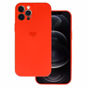 Vennus Silikoninen Heart Suojakuori iPhone 11 Pro:lle design 1 punainen
