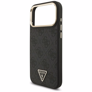 Guess 4G Triangle Logo MagSafe -suojakuori iPhone 17 Pro Max - musta ja kulta