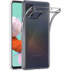 Suojakuori Samsung A51:lle - kirkas 2 mm Box läpinäkyvä