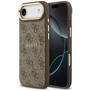 Guess 4G PU Classic Logo MagSafe suojakuori iPhone 17 Air:lle - ruskea