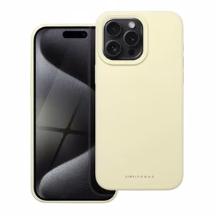 ROAR Suojakuori CLOUD SKIN iPhone 15 Pro Max:lle vaaleankeltainen