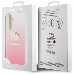 Hello Kitty IML Gradient Electrop Kitty Head Suojakuori Samsung Galaxy A55:lle - Vaaleanpunainen
