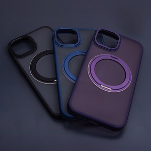 Mag Ring Rotating suojakuori iPhone 12 / 12 Pro 6,1'' violetti