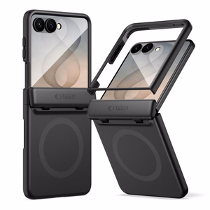 Tech-Protect Kevlar Aura -suojakuori laitteelle Samsung Galaxy Z Flip 8, MagSafe-yhteensopiva – musta