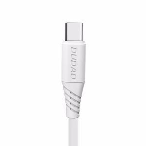 Dudao USB / USB Type C -kaapeli 5A 2m valkoinen (L2T 2m white)