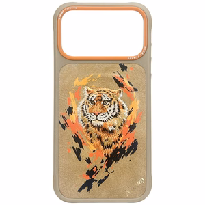 Nimmy Tiger MagSafe Suojakuori iPhone 17 Pro:lle - vaaleanruskea