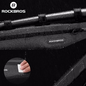 Rockbros AS-052 vedenpitävä polkupyörän runkolaukku - harmaa