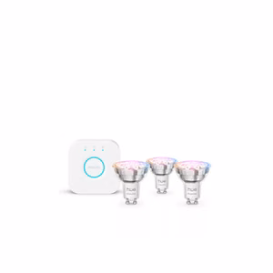Philips Hue E WCA 345 GU10 3kit EU – three smart color GU10 LED bulbs, 3 W, 16 million colors, white and colored light