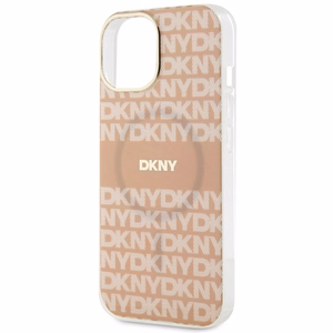 DKNY IML Mono ja Raita MagSafe Suojakuori iPhone 15 Plus / 14 Plus:lle - vaaleanpunainen