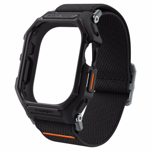 Spigen Lite Fit Pro Suojakuori Hihnalla Apple Watch Ultra 1 / 2 (49mm):lle - matta musta
