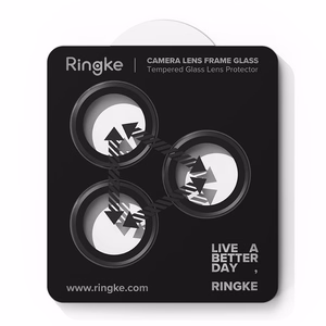 Ringke Camera Frame Näytönsuoja 2-pakkaus iPhone 17 Pro / 17 Pro Max:lle - Musta