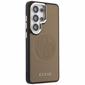 Guess suojakuori Perforated Logo MagSafe Samsung Galaxy S26 Ultra:lle ruskea