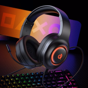 QCY Heroad V200 Tri-Mode Gaming-Kuulokkeet 7.1 Äänellä, 240h Akulla ja Irrotettavalla Mikrofonilla - Musta