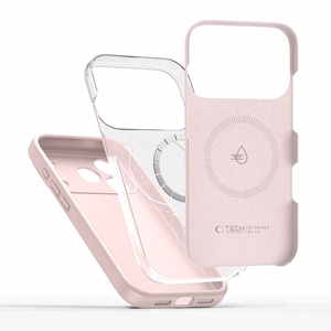 Tech-Protect Silicone MagSafe Suojakuori iPhone 17 Pro:lle - Vaaleanpunainen