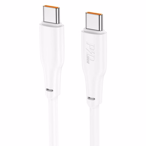 Hoco USB-C - USB-C -kaapeli 3A 100W 2 m X93 valkoinen