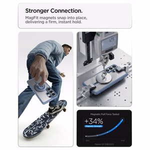 Spigen Ultra Hybrid Mag MagSafe Suojakuori Samsung Galaxy S26 Ultra:lle - kirkas sininen