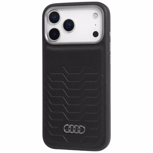 Audi GT Synteettinen Nahkainen MagSafe Suojakuori iPhone 17 Pro Max:lle - Musta