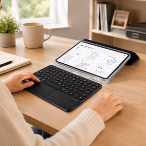 AmazingThing Minimal Case KeyLite Combo Keyboard Case for iPad Air 11" M2/M3/M4 (2024/2025/2026) - Black
