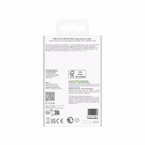 Puro TPE 12W USB-A - microUSB 1m kaapeli - Musta