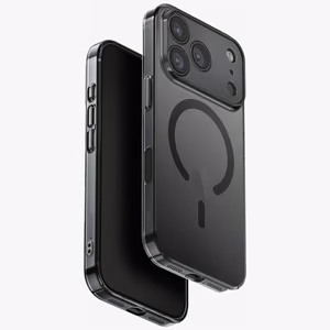 Uniq Airsuit Magclick Lataussuojakuori iPhone 17 Pro:lle - Musta