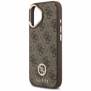 GUESS Suojakuori IPHONE 17 MagSafe GUHMP17SP4GRMDEW (PU W/ 4G Strass Logo) ruskea
