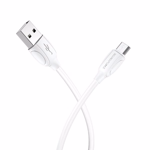 USB-kaapeli Borofone BX19 USB-A – MicroUSB 1,0 m valkoinen