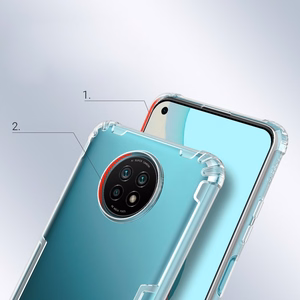 Nillkin Nature Gel Case Cover Ultra Slim Xiaomi Redmi Note 9T 5G läpinäkyvästä