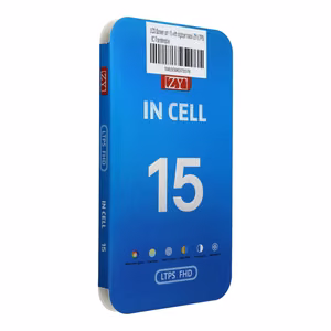 LCD-näyttö iPhone 15 digitisoijalla musta (ZY-LTPS) IC-siirrettävä