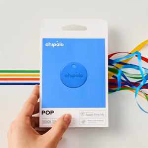 Chipolo POP – Bluetooth-paikannin vaihdettavalla akulla iOS & Android, sininen