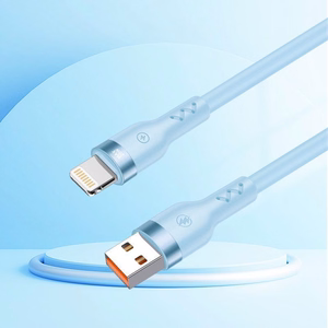 T-PHOX KAAPELI BOLD USB/LIGHTNING 3A VAALEANSININEN