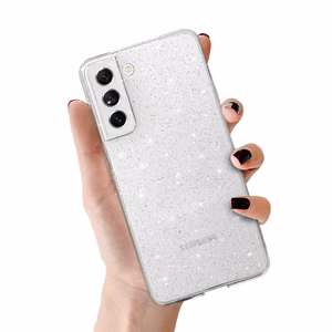 Crystal Glitter Case for Samsung Galaxy S21 FE Silver