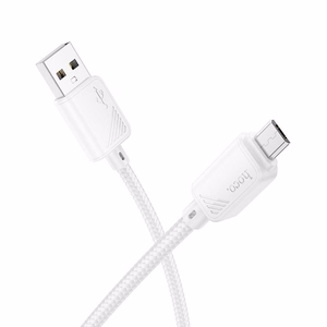 Hoco USB-A - Micro USB -kaapeli 2,4A 1 m X113 valkoinen