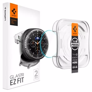 Spigen Glas.TR Ez-Fit Karkaistu lasi Samsung Galaxy Watch 8 46mm:lle - Läpinäkyvä