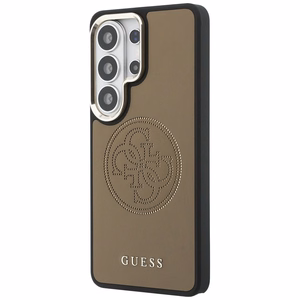 Guess suojakuori Perforated Logo MagSafe Samsung Galaxy S26 Ultra:lle ruskea
