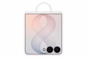 Samsung Galaxy Z Flip8 Silicone Ring Magnet Case - Cream