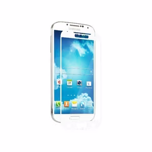 Moshi iVisor XT uudelleenkäytettävä koko näytön suojakalvo Samsung Galaxy S4 -puhelimen näytölle, valkoisella kehyksellä