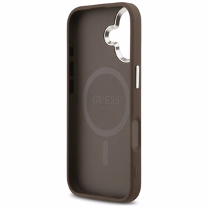 GUESS suojakuori iPhone 17 MagSafe-yhteensopiva PU 4G W/Triangle Logo SL - ruskea