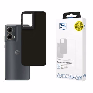 3mk Matt Case Motorola Moto G85:lle - Musta