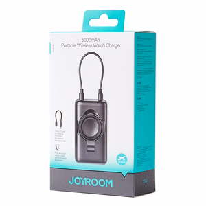Joyroom JR-W13 5000mAh langaton virtapankki Apple Watchille + USB-C ja Lightning - musta