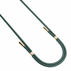 3mk EasyClip puhelimen kaulahihna, tummanvihreä (kultaiset osat)