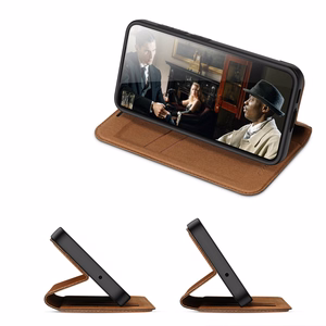 Dux Ducis Skin X2 Suojakuori Samsung Galaxy S23+ läppäkotelo lompakko jalusta ruskea