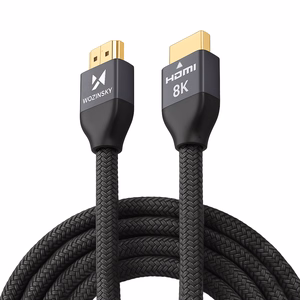 Wozinsky HDMI 2.1 -kaapeli 8K 60 Hz 48 Gbps / 4K 120 Hz / 2K 144 Hz 5 m hopea (WHDMI-50)