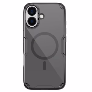Nillkin Nature TPU Pro Magneettinen Suojakuori MagSafe-yhteensopiva iPhone 17 Pro:lle - Puoliläpinäkyvä musta